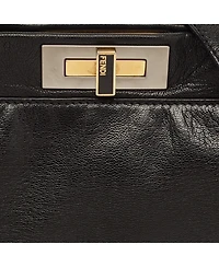 Pre-Owned Fendi Peekaboo Leather Top Handle Bag
