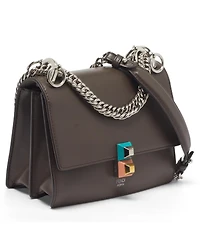 Pre-Owned Fendi Women's Kan I Mini Studded Leather Shoulder Bag