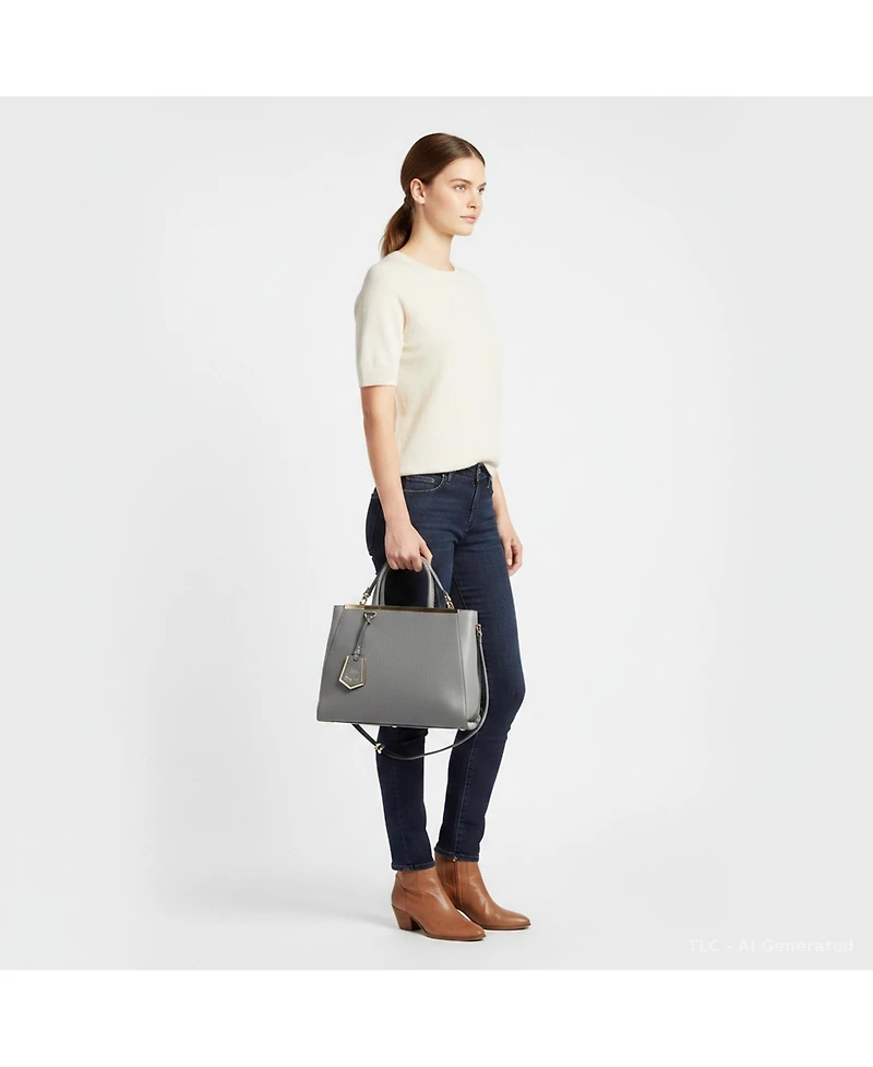 Pre-Owned Fendi Leather Tote Bag