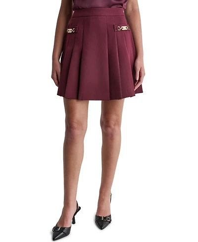 Bcbg Women's Pleated High-Waisted Mini Skirt