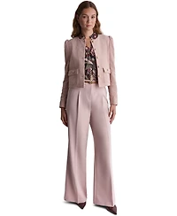 Bcbg Women's Corduroy Puff-Shoulder Collarless Jacket
