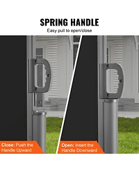 Vevor Retractable Side Awning 71''x 118'' Patio Screen Fence Divider Fencing