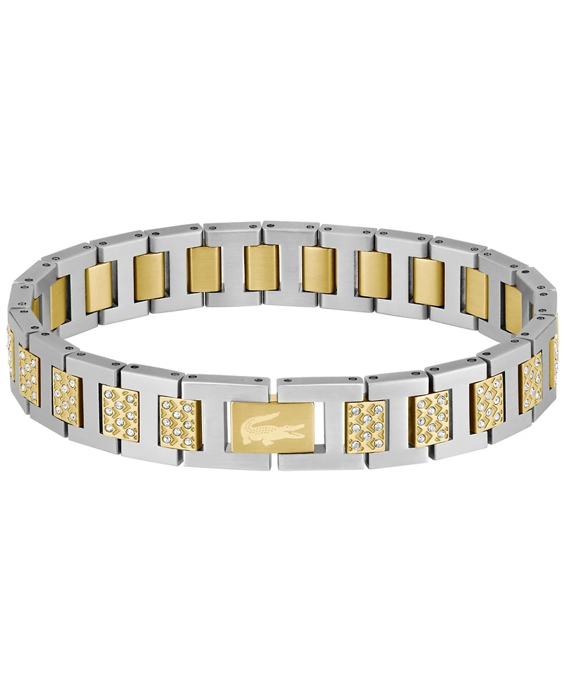 Lacoste Men's Metropole Two-Tone Stainless Steel with Crystal Bracelet