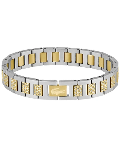 Lacoste Men's Metropole Two-Tone Stainless Steel with Crystal Bracelet