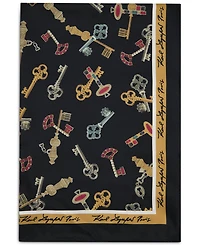 Karl Lagerfeld Paris Key Print Square Scarf