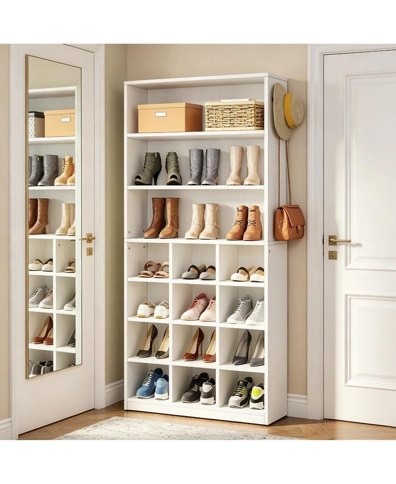 Slickblue Freestanding Shoe Cabinet for Hallway and Living Room