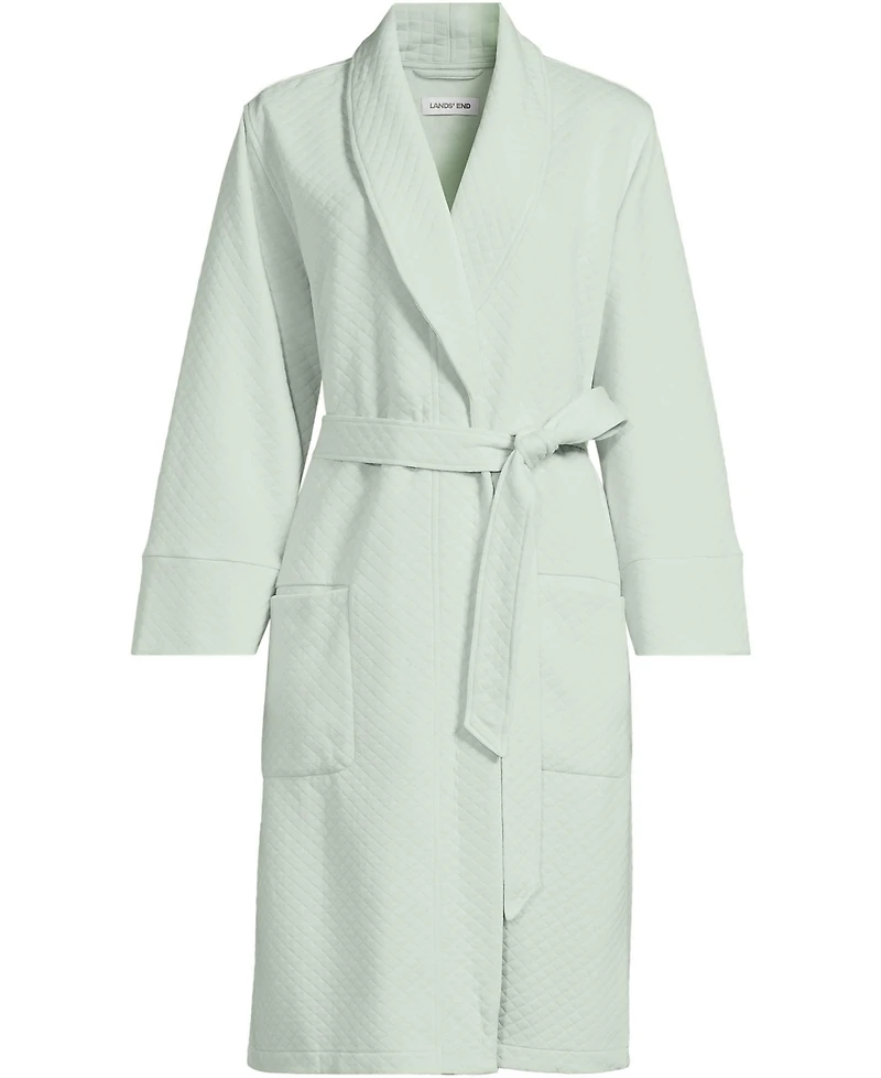 Lands' End Women's Quilted Knee Length Robe