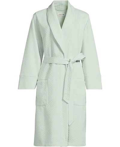 Lands' End Women's Quilted Knee Length Robe