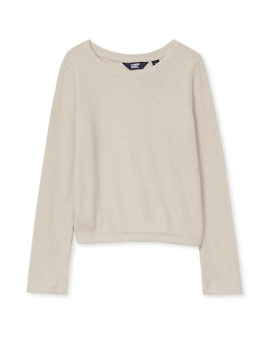 Lands' End Girls Long Sleeve Sparkly Knit Top