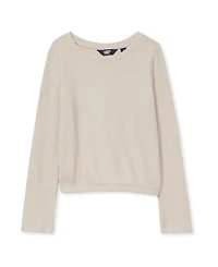 Lands' End Girls Long Sleeve Sparkly Knit Top