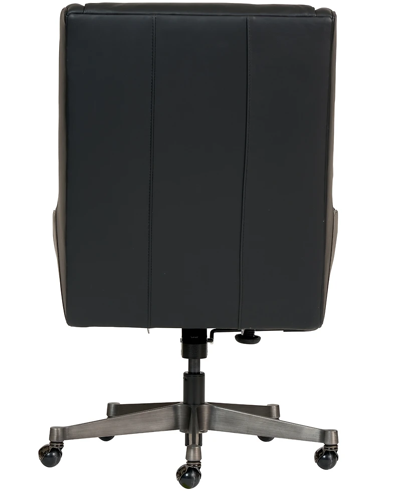 Top Grain Leather Swivel Executive Office Chair with Casters