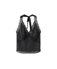 Mango Women's Polka-Dot Crop Top