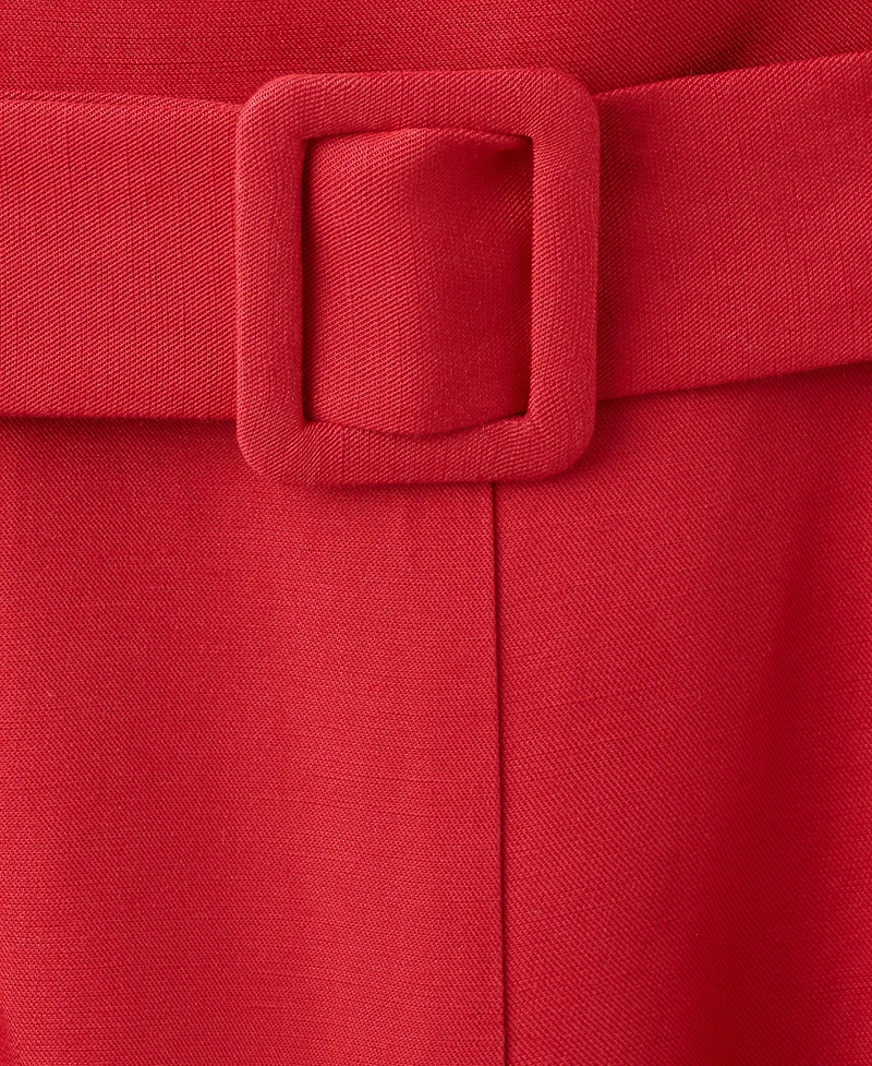 Mango Women's Belt Linen Jumpsuit