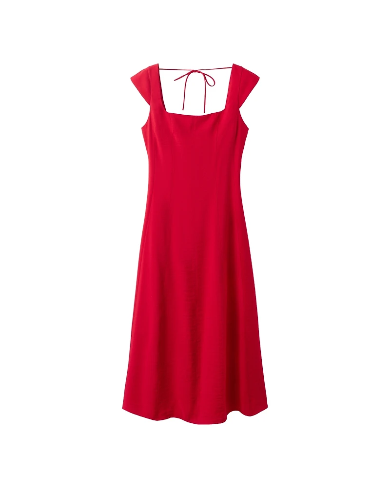 Mango Women's Bow Back A-Line Dress
