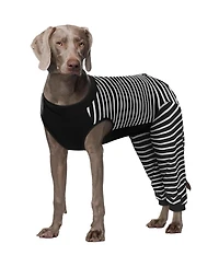 Soft Recovery Onesie Surgical Suit with Rear Leg Sleeves and Abdominal Coverage for Dogs