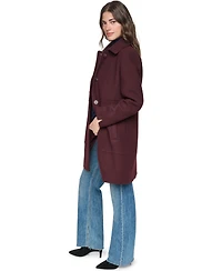 Andrew Marc Women's Emmeline Wool-Blend Belted Slim Coat