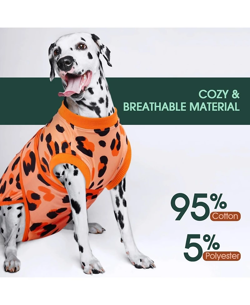 Post-Surgery Recovery Bodysuit for Dogs, Cone Alternative Onesie for Wound and Incision Protection