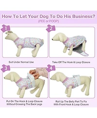 Post-Surgery Recovery Bodysuit for Dogs, Cone Alternative Onesie for Wound and Incision Protection