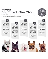 Formal Tuxedo and Bandana Two-Piece Set for Dogs