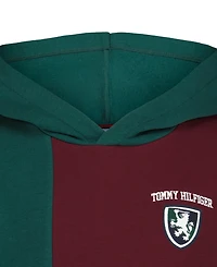 Tommy Hilfiger Boys' 8-20 Griffin Badge Colorblock Kangaroo Pocket Cotton-Polyester Blend Pullover Hoodie