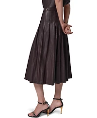 Donna Karan New York Women's Pleated A-Line High-Waisted Skirt