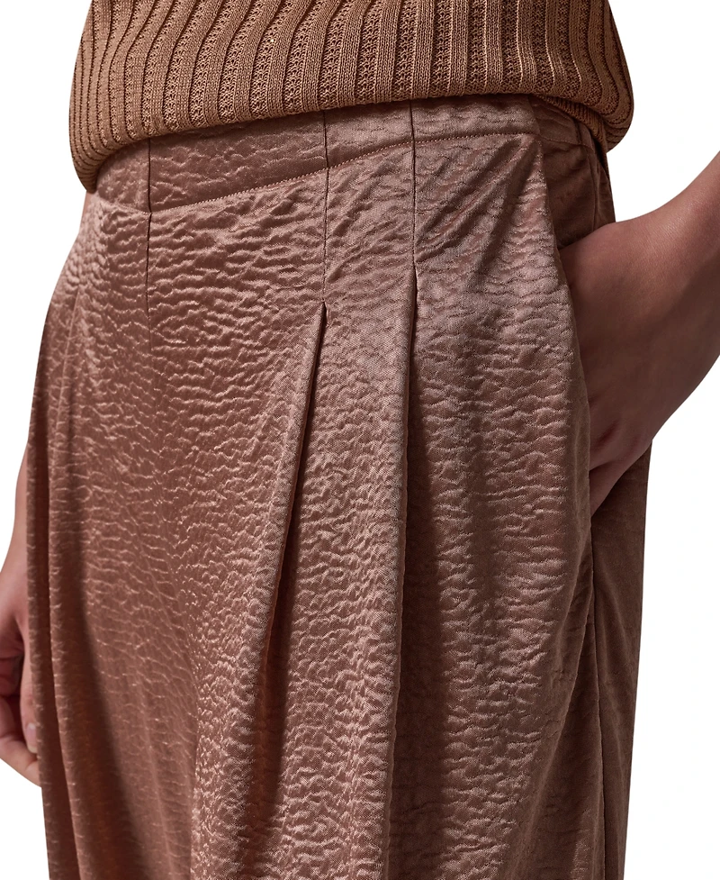 Donna Karan New York Women's Wide Leg Crinkle Pant
