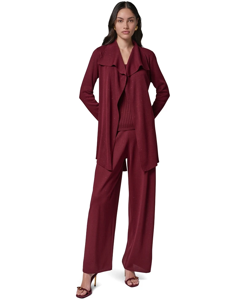 Donna Karan New York Women's Wrap Long-Sleeve Tie-Front Cardigan