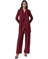 Donna Karan New York Women's Wrap Long-Sleeve Tie-Front Cardigan