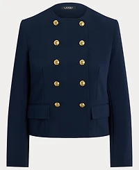 Lauren Ralph Women's Sable Crepe Double-Breasted Cropped Jacket