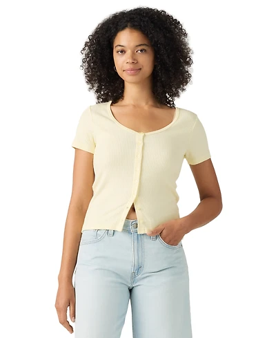 Levi's Women's Austen Button-Up Short-Sleeve Top