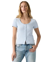 Levi's Women's Austen Button-Up Short-Sleeve Top