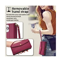 Artudatech 5-in-1 Crossbody Wallet Case for iPhone 12-17