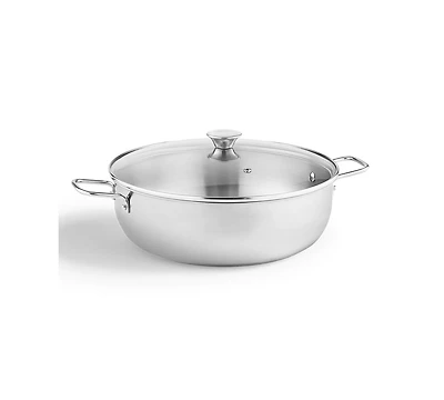 Arch Studio Stainless-Steel 6.5-Quart Multi-Use Pan, Macy's Exclusive