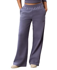Calvin Klein Performance Women's Piped Wide-Leg Sweatpants