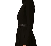 Calvin Klein Petite Turtleneck Long-Sleeve A-Line Sweater Dress