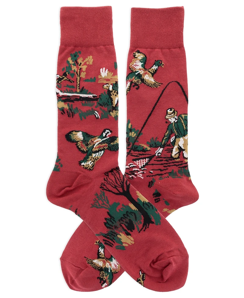 Polo Ralph Lauren Men's Sportsman Outing Slack Novelty Crew Socks