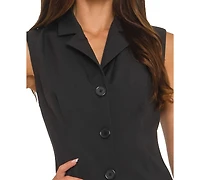 Alex & Sophia Women's Sleeveless Collared Neck Dress