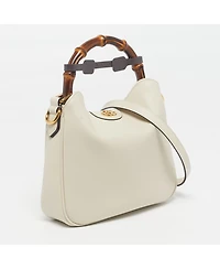 Pre-Owned Gucci Diana Leather Hobo Bag with Bamboo Handle