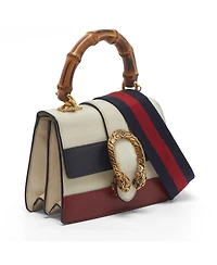 Pre-Owned Gucci Women's Dionysus Mini Leather Satchel with Bamboo Handle