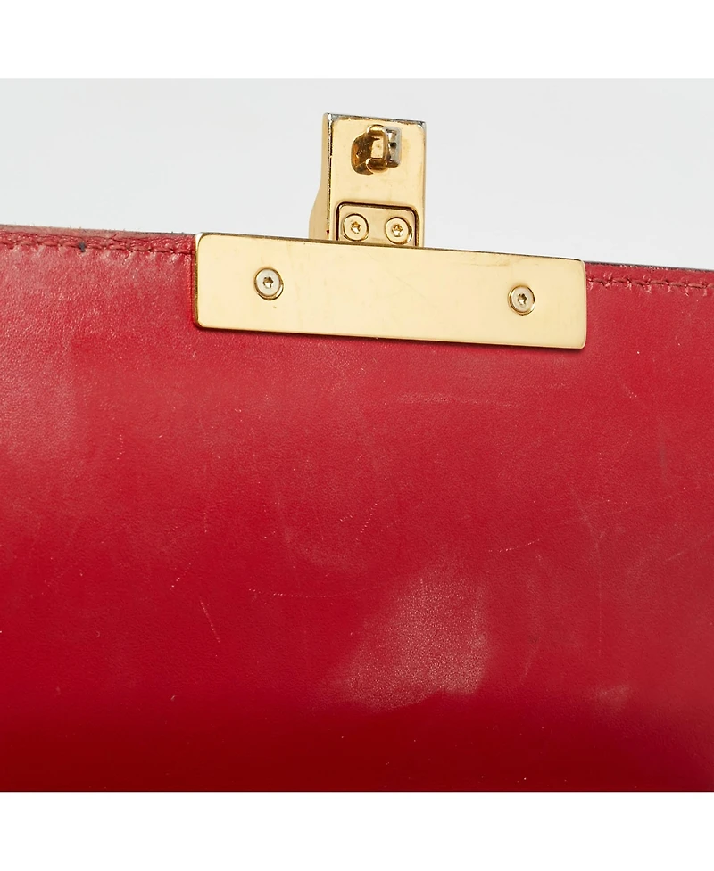 Pre-Owned Gucci Women's Padlock Medium Guccissima Leather Top Handle Satchel