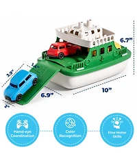Sperric Toddler Boat Bath Toy Set for Toddlers, Carry Ship & 4 Mini Cars