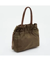 Pre-Owned Prada Women's Tessuto Nylon and Leather Drawstring Tote Bag