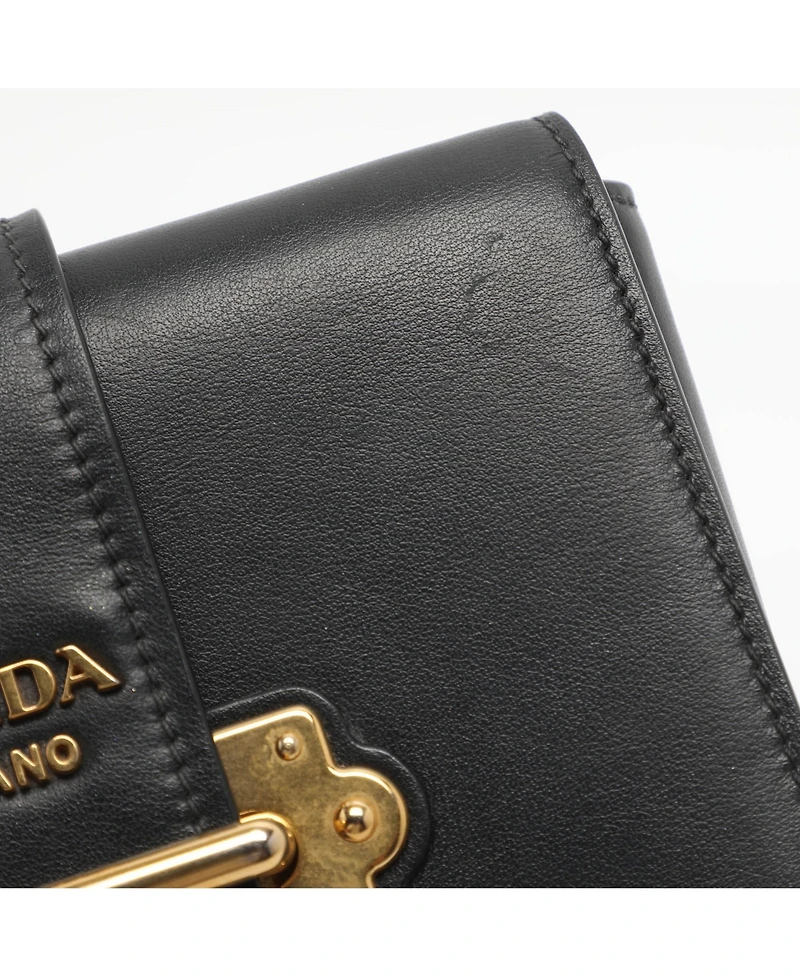 Pre-Owned Prada Cahier Leather Chain Shoulder Bag