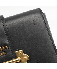 Pre-Owned Prada Cahier Leather Chain Shoulder Bag