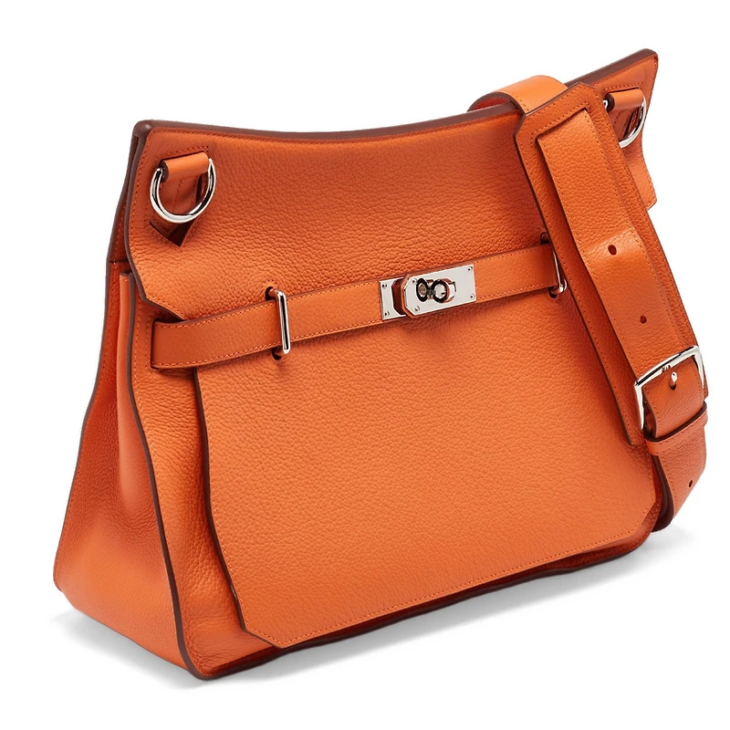 Pre-Owned Hermes Togo Leather Palladium Finish