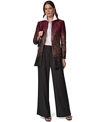 Donna Karan New York Women's Collarless Shoulder-Pad Blazer