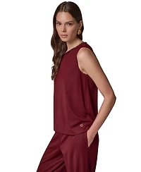 Donna Karan New York Women's DK609 Beaded Boat-Neck Sleeveless Camisole