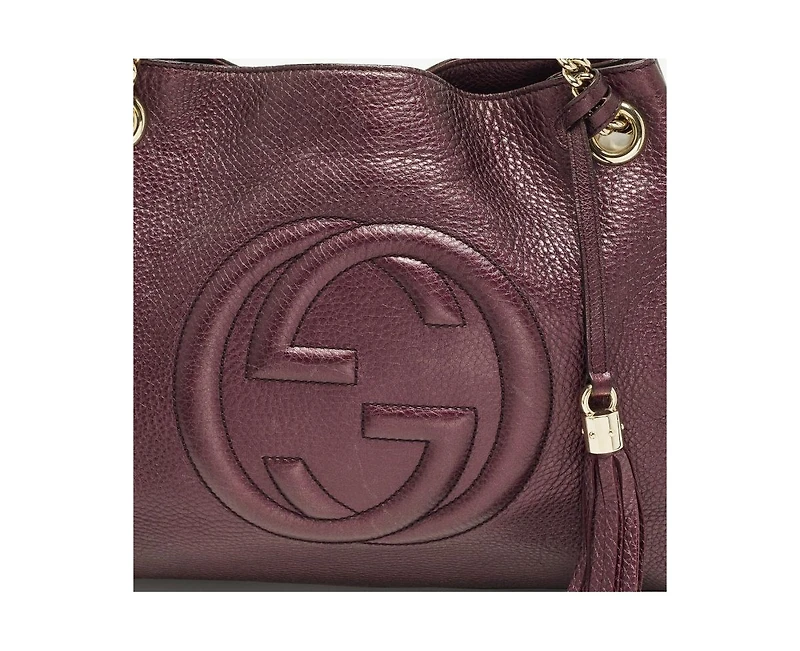 Pre-Owned Gucci Bamboo Shopper Leather Tote