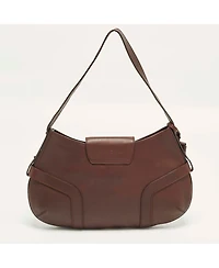 Pre-Owned Salvatore Ferragamo Women's Leather Buckle Detail Shoulder Bag
