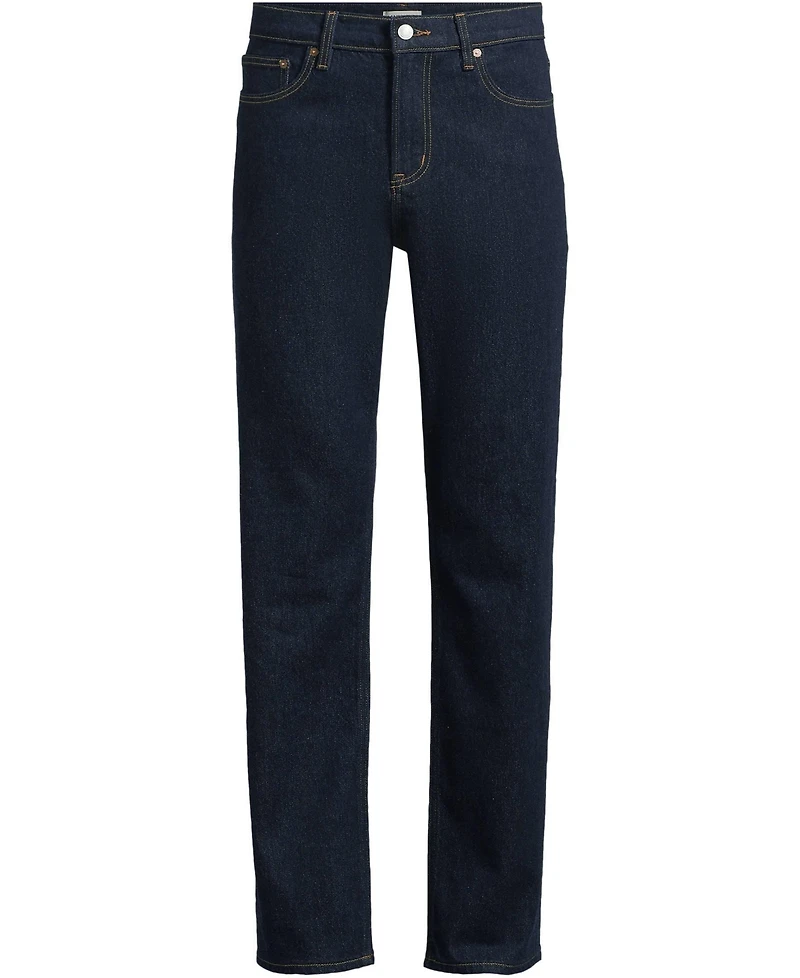 Lands' End Men's Stretch Comfort Waist Classic Straight Fit Forever Blue Jean